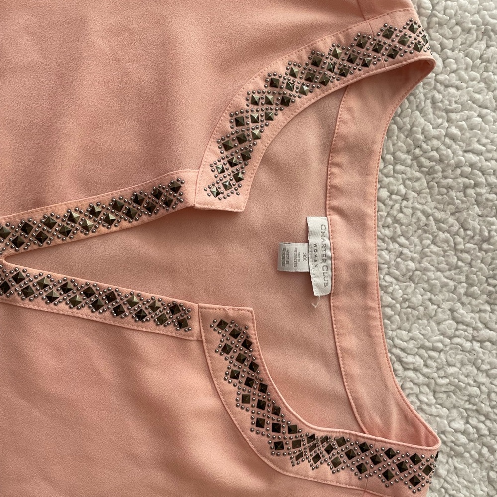 Charter Club Pink Embellished Women's Shorts